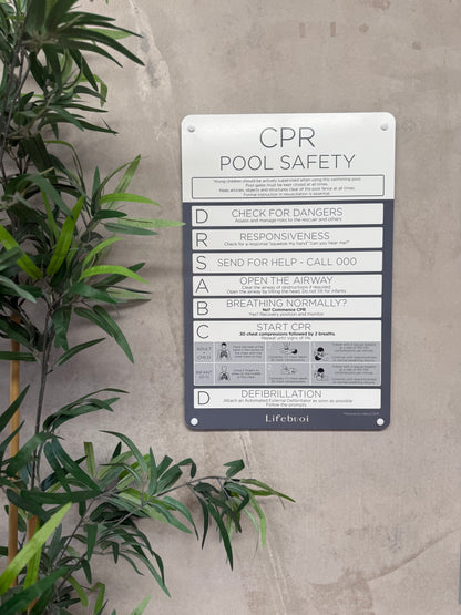 Rectangle CPR Sign - Slate - National Compliance